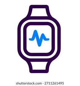 Smartwatch wearable icono de tecnología Ilustración vectorial