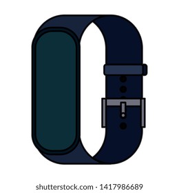 smartwatch weareable technology device vector illustration