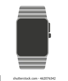 smartwatch wrist wearable icon vector illustration design