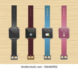 Smartwatches. Four colors