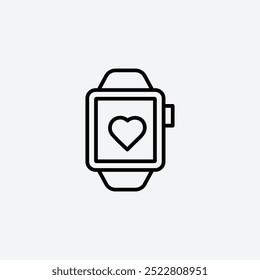Smartwatchline vector icon. EPS 10