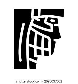 vector de icono de glifo de elevación de smas. signo de levantamiento de Navidad. símbolo de contorno aislado ilustración negra