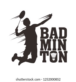 Smash Badminton vector image