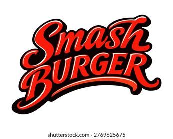 Smash burger tacos logo vector