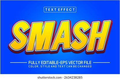 Efeito de texto de fonte esmagada editável