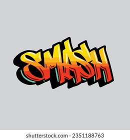 graffiti mordaz etiqueta vectorial letra texto texto arte callejero