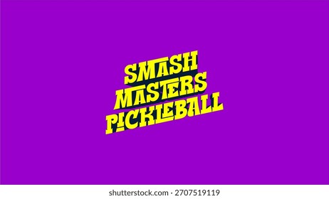 SMASH MASTERS PICKLEBALL Vetor Logo Artwork