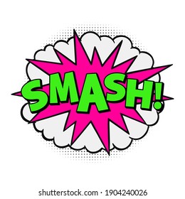 smash! pop art Hand drawn design