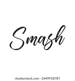 smash text on white background.