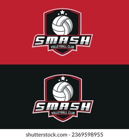 smash volleyball club emblem logo