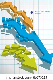 Las flechas destrozadas de una crisis económica