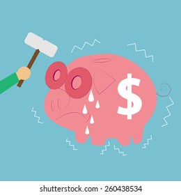 smashed piggy bank 2