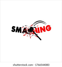 icono de vector de explosión con martillo