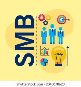 smb icon group on yellow background