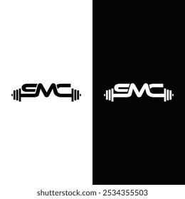 SMC Fitness Gym Logo vetor