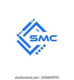 SMC letter logo design in illustrator. Vector logo, calligraphy designs for logo, Poster, Invitation, etc.