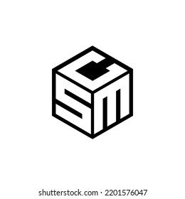 SMC letter logo design with white background in illustrator, vector logo modern alphabet font overlap style. calligraphy designs for logo, Poster, Invitation, etc.