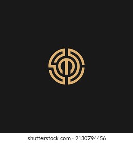 SMC letter logo vector, SMC circle type logo