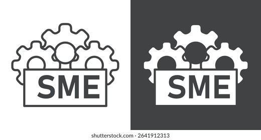 sme enterprise icon symbol illustration logo