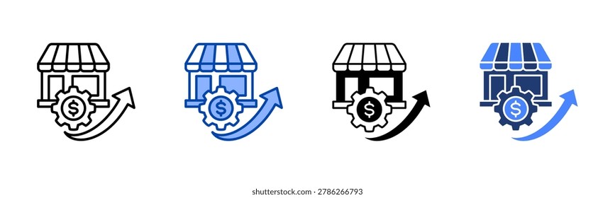Sme Growth Icon with Style Variations