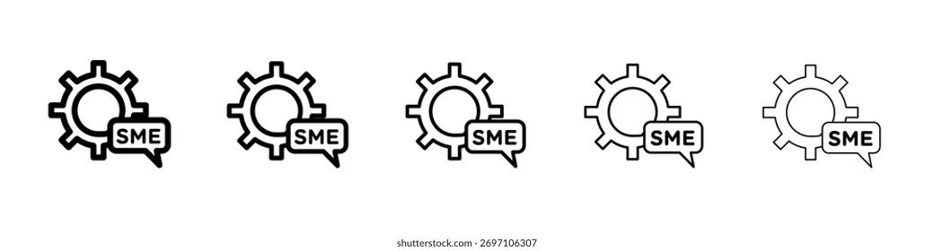 SME icon design, logo, app, UI. Vector illustration, EPS