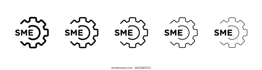 SME icon filled flat sign concept for web design.