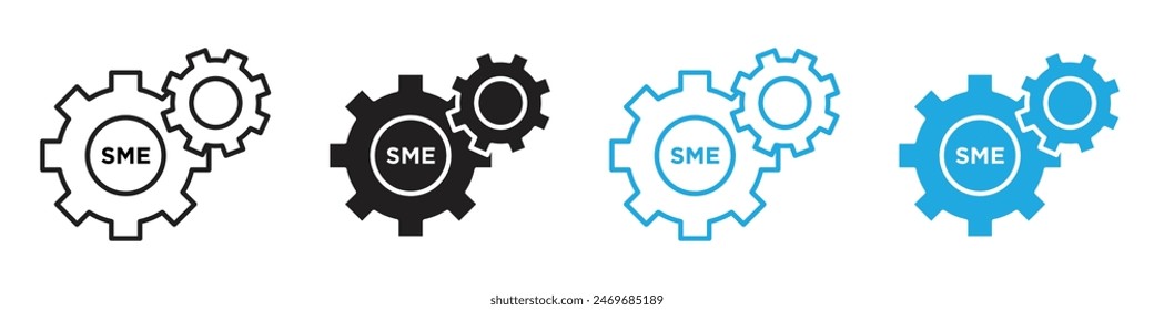 VECTOR de arte de línea de iconos SME