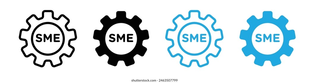 SME icon logo set vector