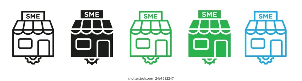 SME icon mark in filled style