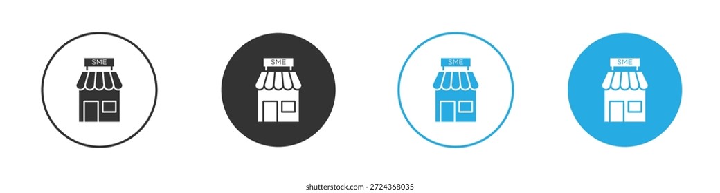 Iconos de SME elemento de diseño. Ilustración vectorial sobre fondo blanco.