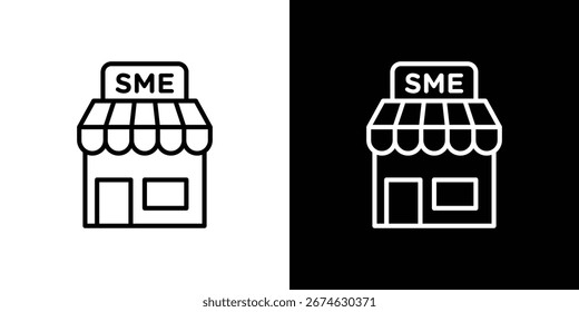 SME icons. Ilustrações de símbolos vetoriais.