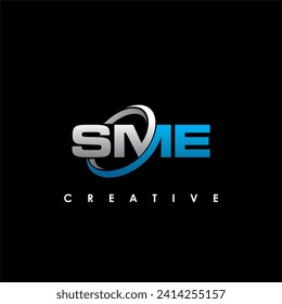 SME Letter Initial Logo Design Template Vector Illustration