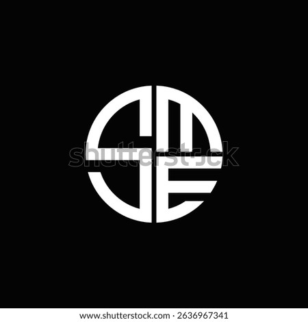 SME logo SME icon SME monogram SME letter minimalist Circle flat Unique modern abstract logo design.
