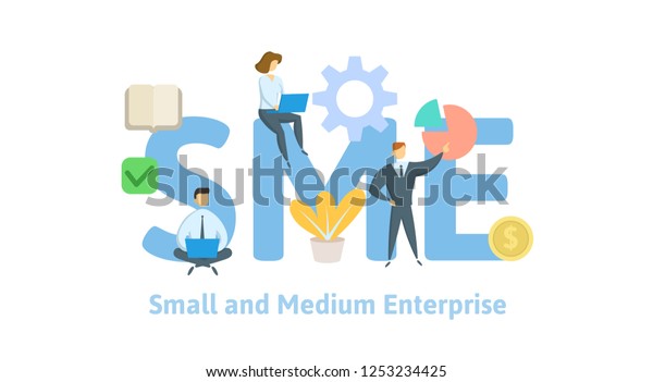 Sme Small Medium Enterprise Concept People Stock Vector (Royalty Free ...