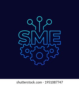 SME, Small And Medium Enterprise, Thin Line Icon