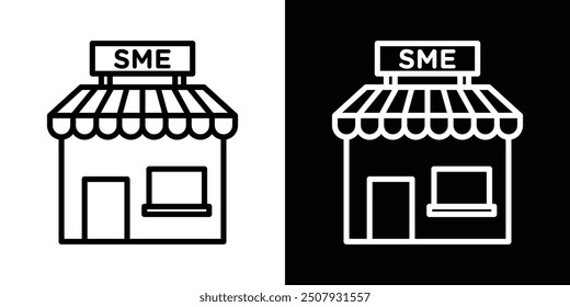 SME thin line vector icon set.