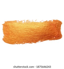 A smear of gold paint.
Banner, frame, place for text, element for design