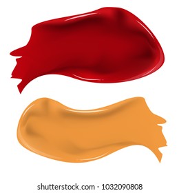 A smear of lipstick. For your design.