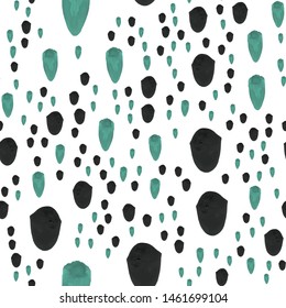 Smear paint black and Dark moderate cyan color Beautiful seamless pattern. Perfect for your design, textile, pattern fills, box, posters, cards, etc.