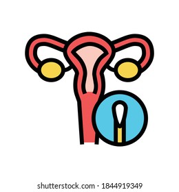 smear for tests color icon vector. smear for tests sign. isolated symbol illustration