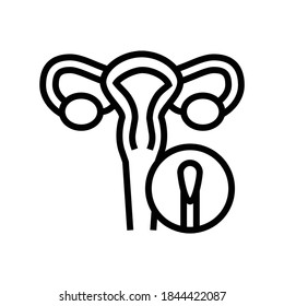 imagen para el vector de icono de línea de pruebas. signo de desprestigio para pruebas. símbolo de contorno aislado ilustración negra