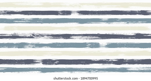 Smeared watercolor brush stripes seamless pattern. Ink paintbrush lines horizontal seamless texture for backdrop. Hand drown paint strokes graffiti artwork. For illustration.