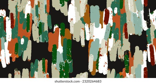 Smears of old peeling paint. Vector seamless pattern. For print, fabric, design, etc.