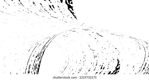 Smears or splashes of black paint on a white background. Dust and debris are smeared. Graffiti element. Design template for the design of banners, posters, booklets, covers, magazines. EPS 10
