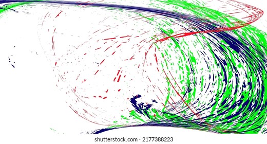 Smears or splashes of multi-colored paint on a white background. Dust and debris are smeared. Graffiti element. Design template for the design of banners, posters, booklets, covers, magazines. EPS 10