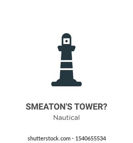 Smeaton's tower? vector icon on white background. Flat vector smeaton's tower? icon symbol sign from modern nautical collection for mobile concept and web apps design.