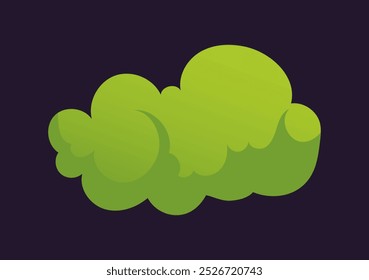 Nube de olor mal apesta oloroso conjunto aislado de la axila. Ilustración de Diseño gráfico plano de Vector