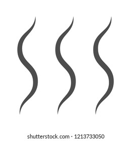 the smell icon in the form of equidistant identical waves that rise upwards