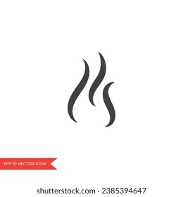 Smell icon. Hot aroma, stink, cooking steam, smelling