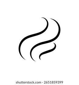 Cheiro, ícones de fumaça. Cozinhar vapor quente ou aroma quente cheiro marca, vapor odor ícones, símbolos. Coleções de ícones de fumaça de sopa de chá de café.